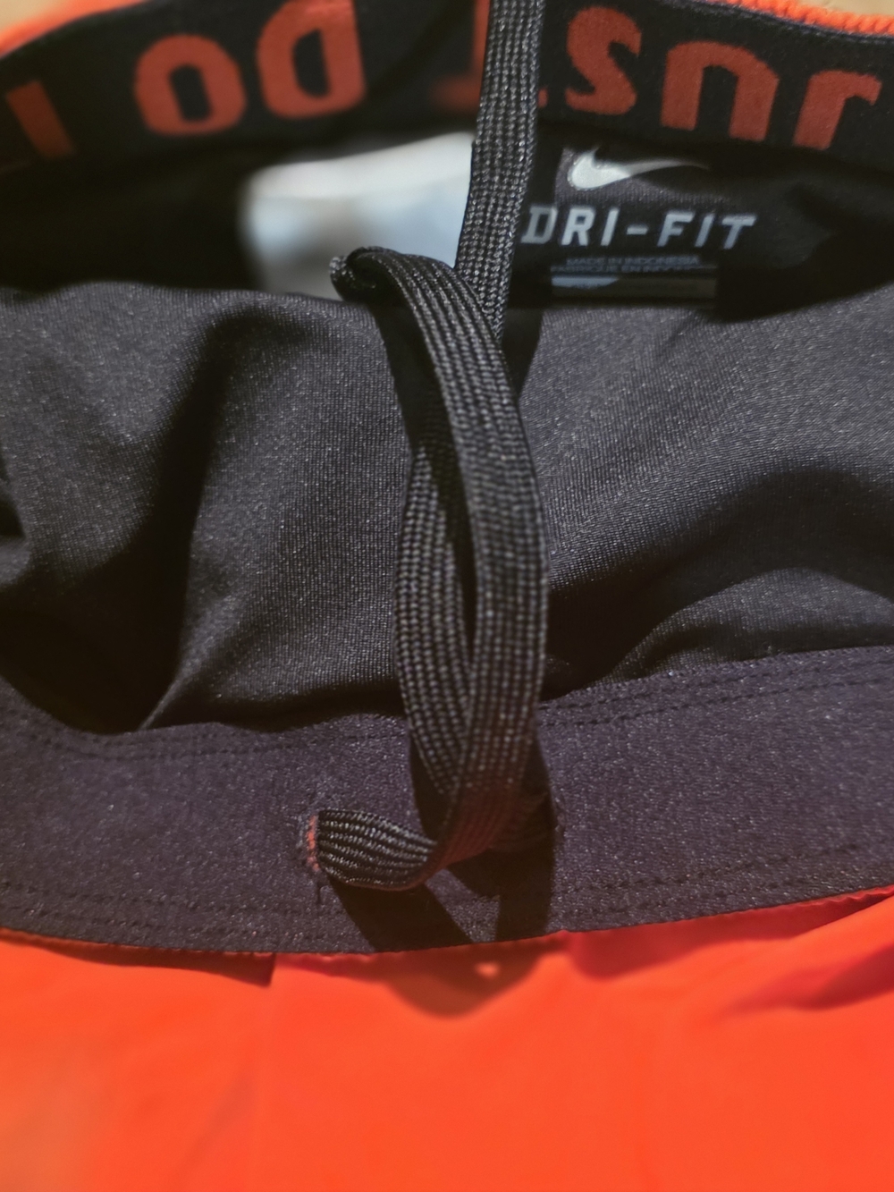 Nike Women’s Orange Athletic Shorts Dri-Fit XS Drawstring Lined Summer Active - Picture 10 of 10